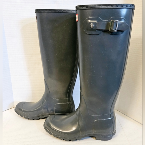 Hunter Womens Original Tall Gloss Rainboots - Picture 7 of 13